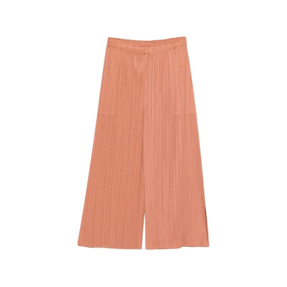 Pleats Please Brown Trousers - Palazzo Pants Women